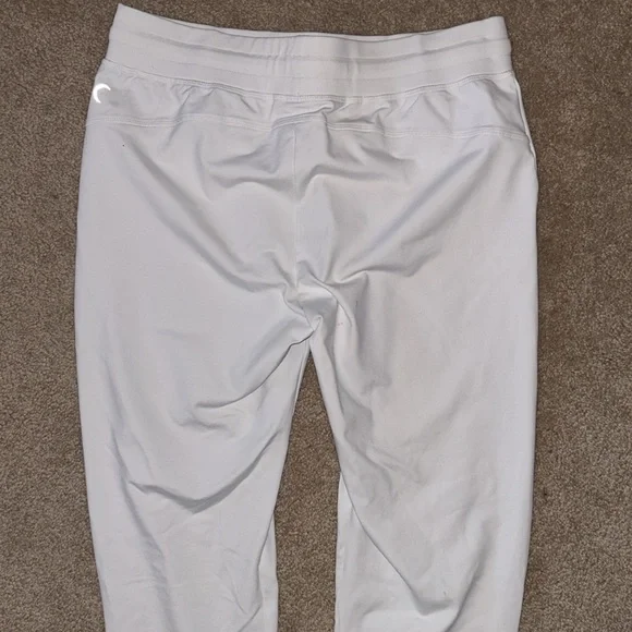 ZYIA Active White Unwind Jogger Pants, Size Small *defect - Picture 6 of 15